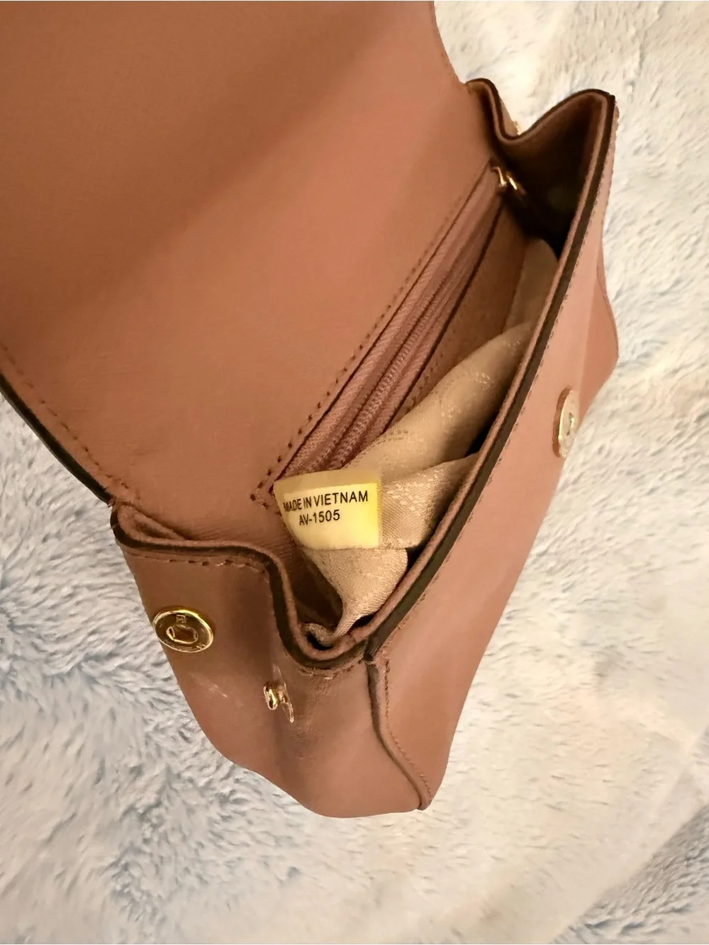 Michael Kors Mini Top-Handle Satchel in Dusty Rose Brown